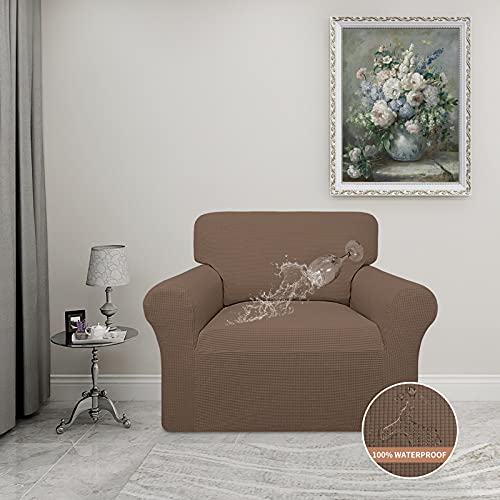 100% Waterproof Chair Couch Cover (Brown / Chair)