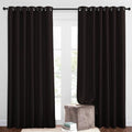 Room Darkening Slding Glass Curtain Panels (Toffee Brown / 80"W x 84"L (Pack of 2))