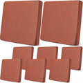 8 Pcs Patio Outdoor Cushion Covers (Terra Cotta / Solid)