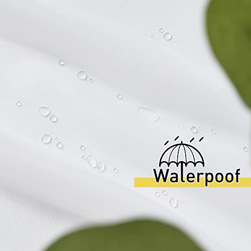 Bright White Sheer Long Curtains 84 Inch Long (Bright White / 84"W x 84"L (Pack of 2))