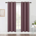 Modern Blackout Curtains Noise Reducing (Dry Rose / 42"W x 72"L (Pack of 2))