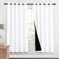 White Blackout Curtains for Nursery 62" Wide x 72" Long 2 Panels (Pure White / 62"W x 72"L (Pack of 2))