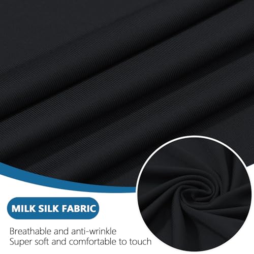 Milk Silk Couch Cushion Covers (Black / Seat Cover 3 Pack)