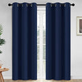 Room Darkening Curtains 42x84 inch Length Navy Blue (Navy Blue / 42"W x 84"L (Pack of 2))
