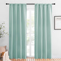 Blackout Curtains for Living Curtains (Aqua / 42"W x 84"L (Pack of 2))