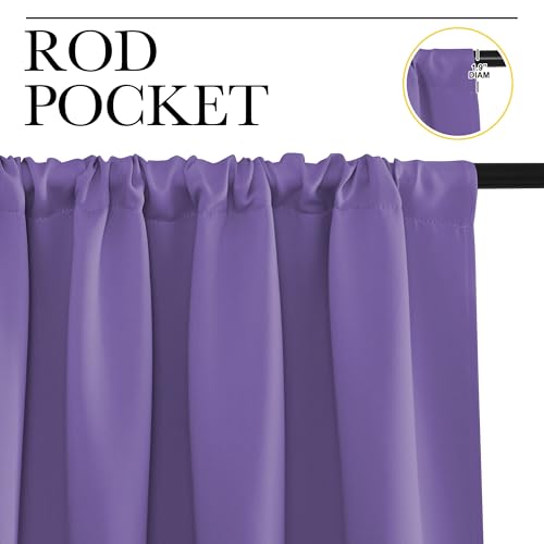 RV Blackout Curtains for Camper Windows (Lilac Purple / 29"W x 40"L (Pack of 2))