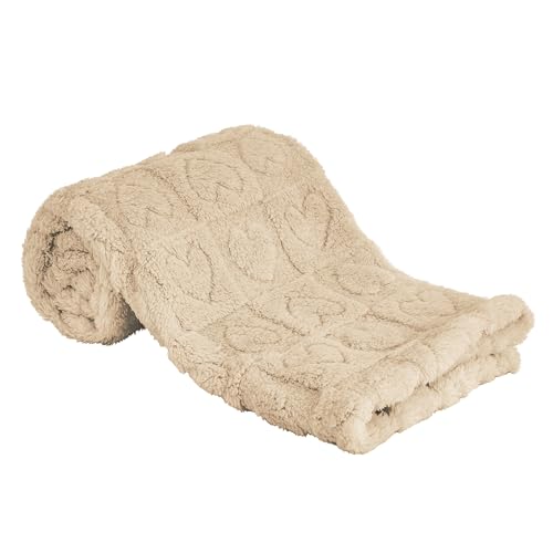 Heart Baby Blanket (01 Khaki / 30"x40")