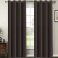 Blackout Curtain for Living Room Thermal Insulated Window Treatment Curtain Extra Long 108 inch Length Energy Saving Solid Grommet Blackout Drape (52"W x 108"L (Pack of 1) / Chocolate Brown)