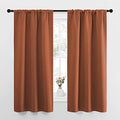 Blackout Curtains and Drapes (Burnt Orange / 34"W x 63"L (Pack of 2))