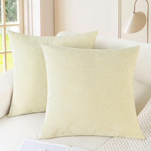 Decorative Couch Throw Pillow Covers 26 X 26 Inches Beige (26" x 26" (Pack of 2) / Beige)