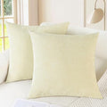 Decorative Couch Throw Pillow Covers 26 X 26 Inches Beige (26" x 26" (Pack of 2) / Beige)