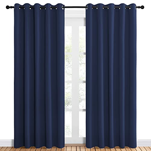 Blackout Curtain Panels (Navy / 60"W x 84"L (Pack of 2))