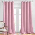 Bedroom Room Darkening Curtains (Crystal Pink / 52"W x 95"L (Pack of 2))