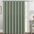 Blackout Patio Curtains 100 x 108 Inches for Sliding Door Extral Wide Blackout Curtain Panels Thermal Insulated Room Divider (100"W x 108"L (Pack of 1) / Cyan)