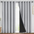 Light Grey 100% Blackout Curtains 84 Inches Long 70" Wide 2 Panel (70"W x 84"L (Pack of 2) / Light Grey)