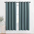 Blackout Curtains Panels for Bedroom (Greyish Blue / 52"W x 72"L (Pack of 2))