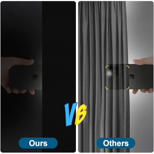 100% Blackout Curtains for Bedroom (Black / 57"W x 79"L (Pack of 1))