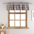 Buffalo Check Plaid Valances Gingham 1 Pack Tiers Rod Pocket Coffee and White Farmhouse Short Curtains For Windows Treatment Decor Small Curtains Over Sink For Kitchen (54"W x 10"L (Pack of 1) / Coffee and White)