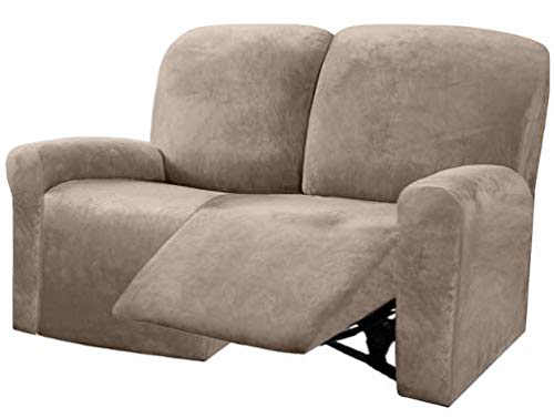 Reclining Love Seat Slipcover (Taupe)
