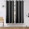 Blackout Curtains 72 Inches Long 2 Panels Set (Grey / 37"W x 72"L (Pack of 2))