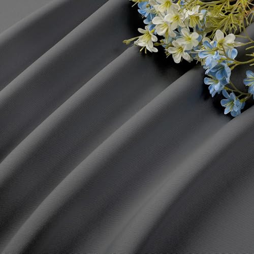 Light Grey Blackout Curtains 84 inch Length 2 Panels Set (Light Grey / 52"W x 84"L (Pack of 2))