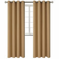 Khaki Room Darkening Curtains 95 Inch for Living Room (Khaki / 52"W x 95"L (Pack of 2))