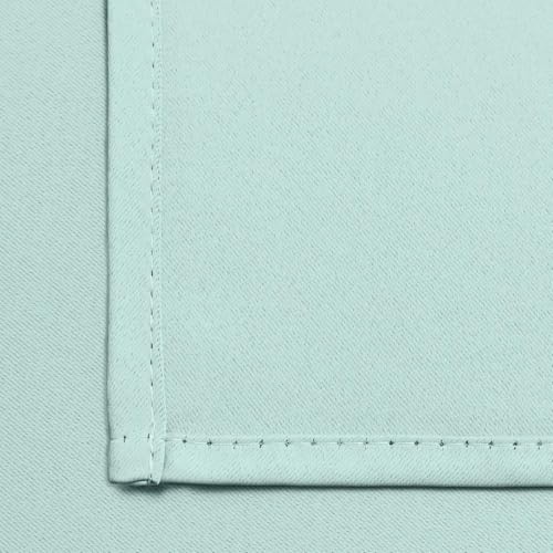 Blackout Curtains 38x36 inch Aqua Thermal Drapes (Aqua / 38"W x 36"L (Pack of 2))