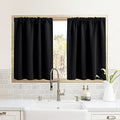 RV Curtains for Camper Windows (Black / 34"W x 24"L (Pack of 2))