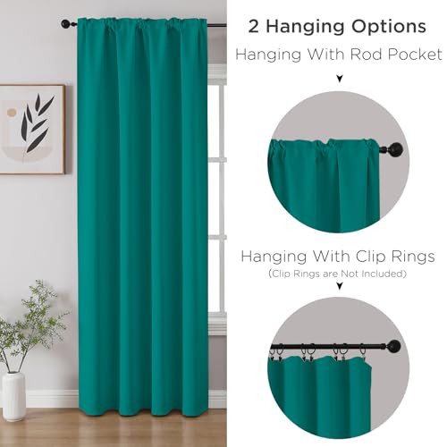 Turquoise Blackout Curtains Customize (Turquoise / Customsize)