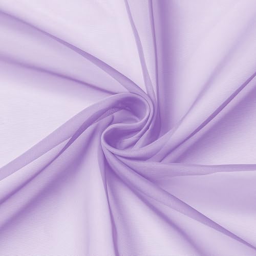 Light Purple Sheer Curtain Panels Pair Sold 72 Inch Length (42"W x 72"L (Pack of 2) / Lavender)