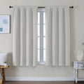 Ava Natural Short Blackout Curtains for Bedroom 54 Inches Long 2 Panels Set (Natural / 40"W x 54"L (Pack of 2))