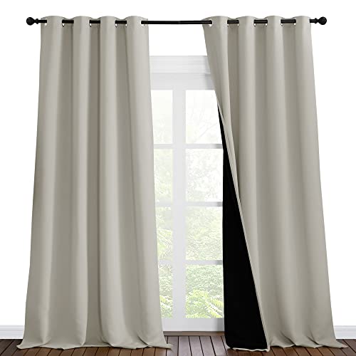 Full Shading Curtains for Windows (Natural / 55"W x 102"L (Pack of 2))