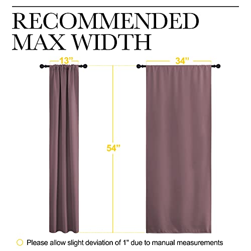 Kitchen Curtains (Dry Rose / 34"W x 54"L (Pack of 2))