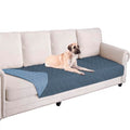 Waterproof Dog Bed Blankets Cover for Bed Couch Sofa Reversible (30x80 Inch (Pack of 1) / Navyblue+stoneblue)