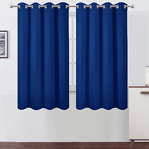 Blackout Curtains 52 x 63 inch (Royal Blue / 52"W x 63"L (Pack of 2))