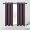 Bedroom Curtains Blackout Drapery Panels (Plum / 42"W x 54"L (Pack of 2))