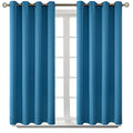 Blackout Curtains (Steel Blue / 52"W x 54"L (Pack of 2))