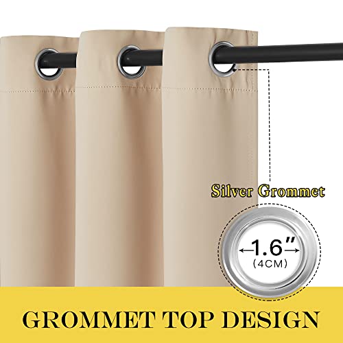 72 inch Bedroom Curtain (Biscotti Beige / 46"W x 72"L (Pack of 1))