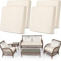 4 Pcs Stretch Cushion Covers (Beige / Seat Cover)