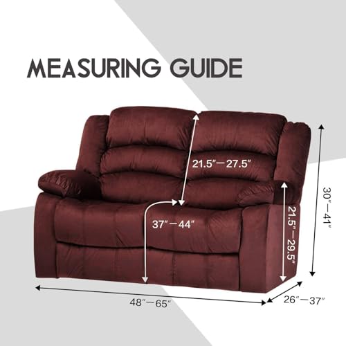 Reclining Love Seat Slipcover (Chocolate)
