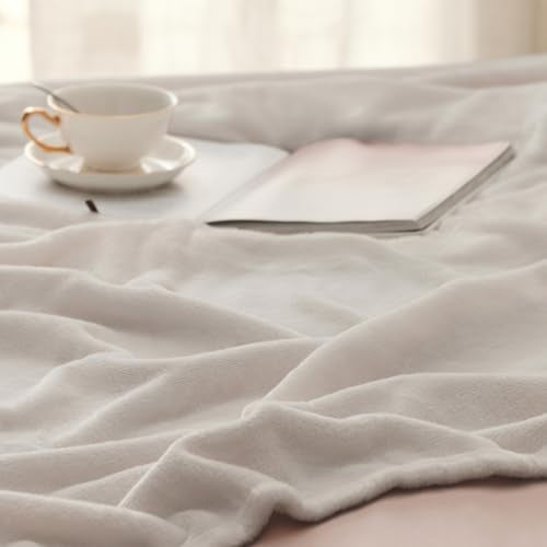 GentleSoft Fleece Throw XL Blanket Linen Beige (06 - Linen Beige / Throw XL (50" X 70"))