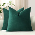 Euro Sham Covers 26x26 Green (Evergreen / 26" x 26" (Pack of 2))