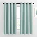 Aqua Blue Blackout Curtains 63 inches Long for Bedroom (Aqua Blue / 46"W x 63"L (Pack of 2))
