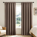 Khaki Blackout Curtains 54 inch Length 2 Panels Set (Khaki / 52"W x 54"L (Pack of 2))