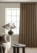 Dutch Cocoa Pinch Pleat Linen Curtains 120 Inches Long 60 Inch Wide 1 Panel (Dutch Cocoa / 60"W x 120"L (Pack of 1))