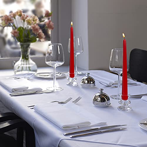 10 Count Unscented 10 Inch Red Household Taper Candles (Red / 10 Count)