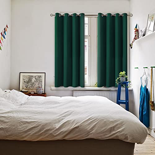 Blackout Curtains (Emerald Green / 52"W x 45"L (Pack of 2))