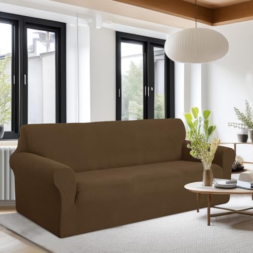 Oversized Stretch Couch Cover Slipcover (Brown / Xl Sofa)