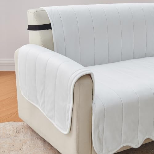 Velvet Recliner Cover (Recliner / 18- Velvet - White)