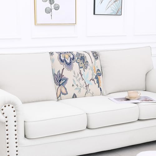 Printed Couch Cushion Covers (Beige / Backrest Medium)